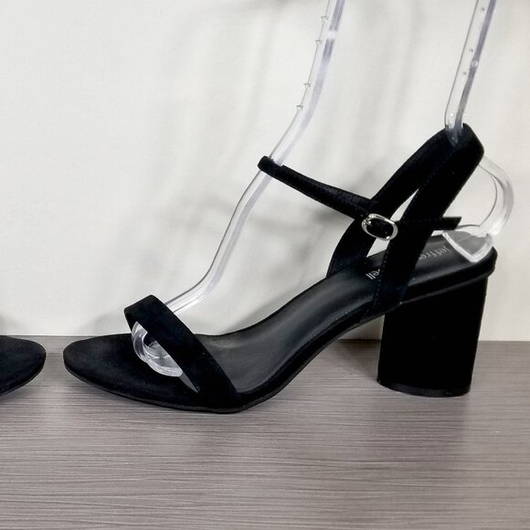 Jeffrey Campbell Peonies Sandals, Black Suede, Womens Size 10 M - Picture 9 of 13
